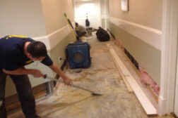 water damage floor restoration