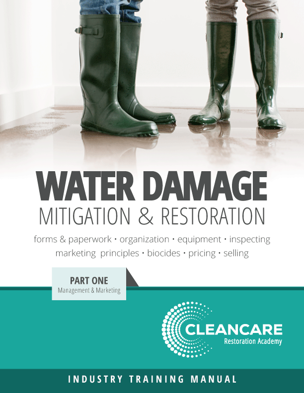 Water Damage Mitigation Restoration Volume I Management Marketing