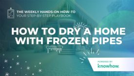 How to Dry a Home with Frozen Pipes
