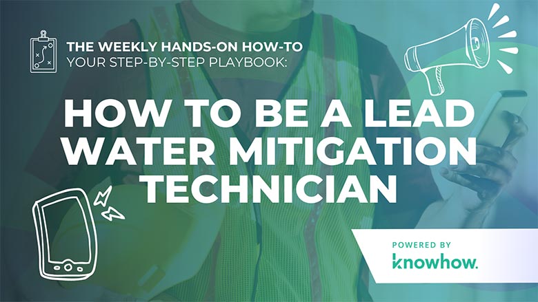 How to Be a Lead Water Mitigation Technician