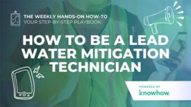 How to Be a Lead Water Mitigation Technician