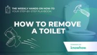 Weekly Hands-On How-To: How-To Remove a Toilet