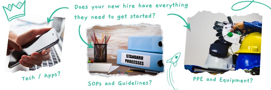 Des your new hire have everything they need to get started