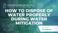 How to Dispose of Water Properly During Water Mitigation