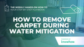 KnowHow's Weekly Hands-On How-To: How to Remove Carpet During Water Mitigation